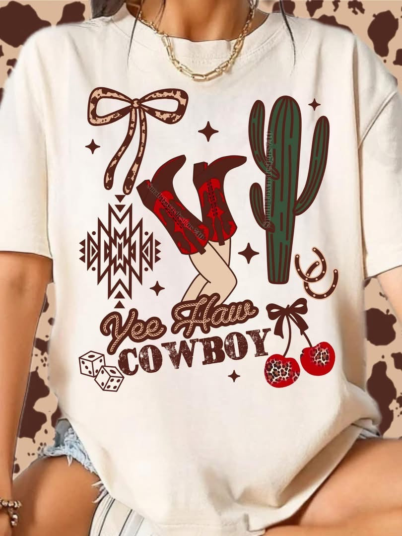Yee Haw Cowboy DTF Transfer