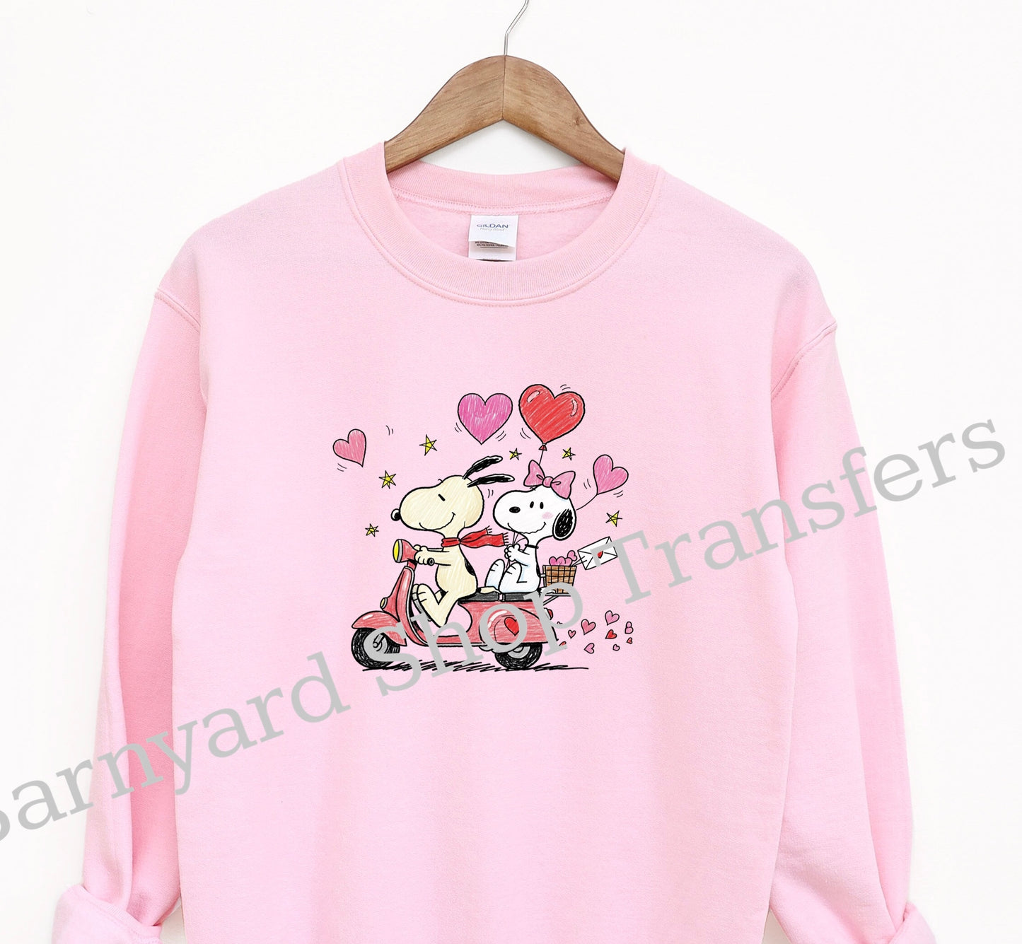 Beagle dog Valentines Dtf Transfer