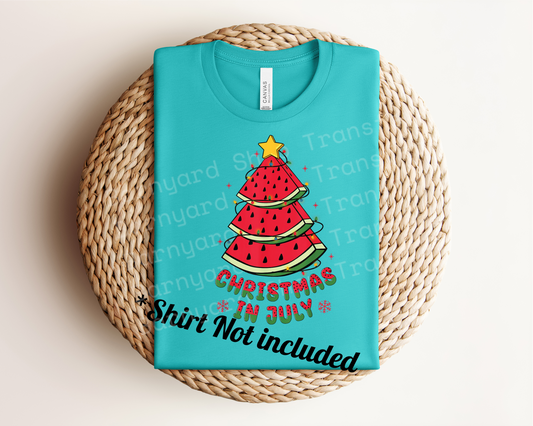 “Christmas in July. “ DTF Transfer *SHIRT NOT INCLUDED*
