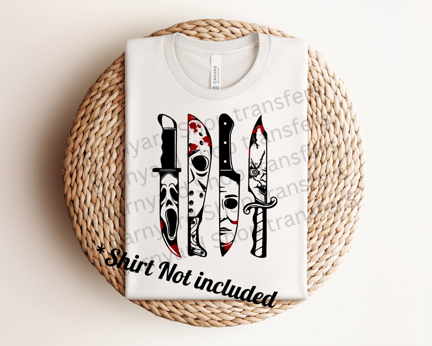 (Blood knife Movie”Transfer *SHIRT NOT INCLUDED*
