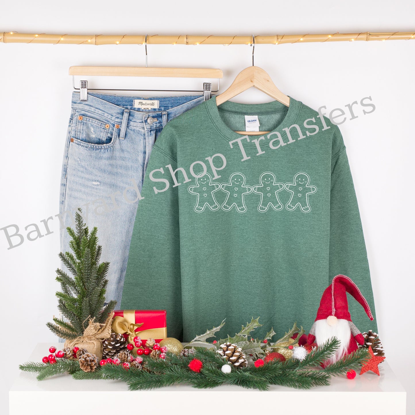 Gingerbread Cookies,Christmas Dtf Transfer, SHIRT NOT INCLUDED*
