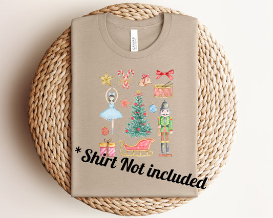 Ballerina Christmas Nutcracker SHIRT NOT INCLUDED*