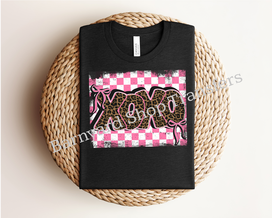XOXO Leopard Valentines  Dtf Transfer