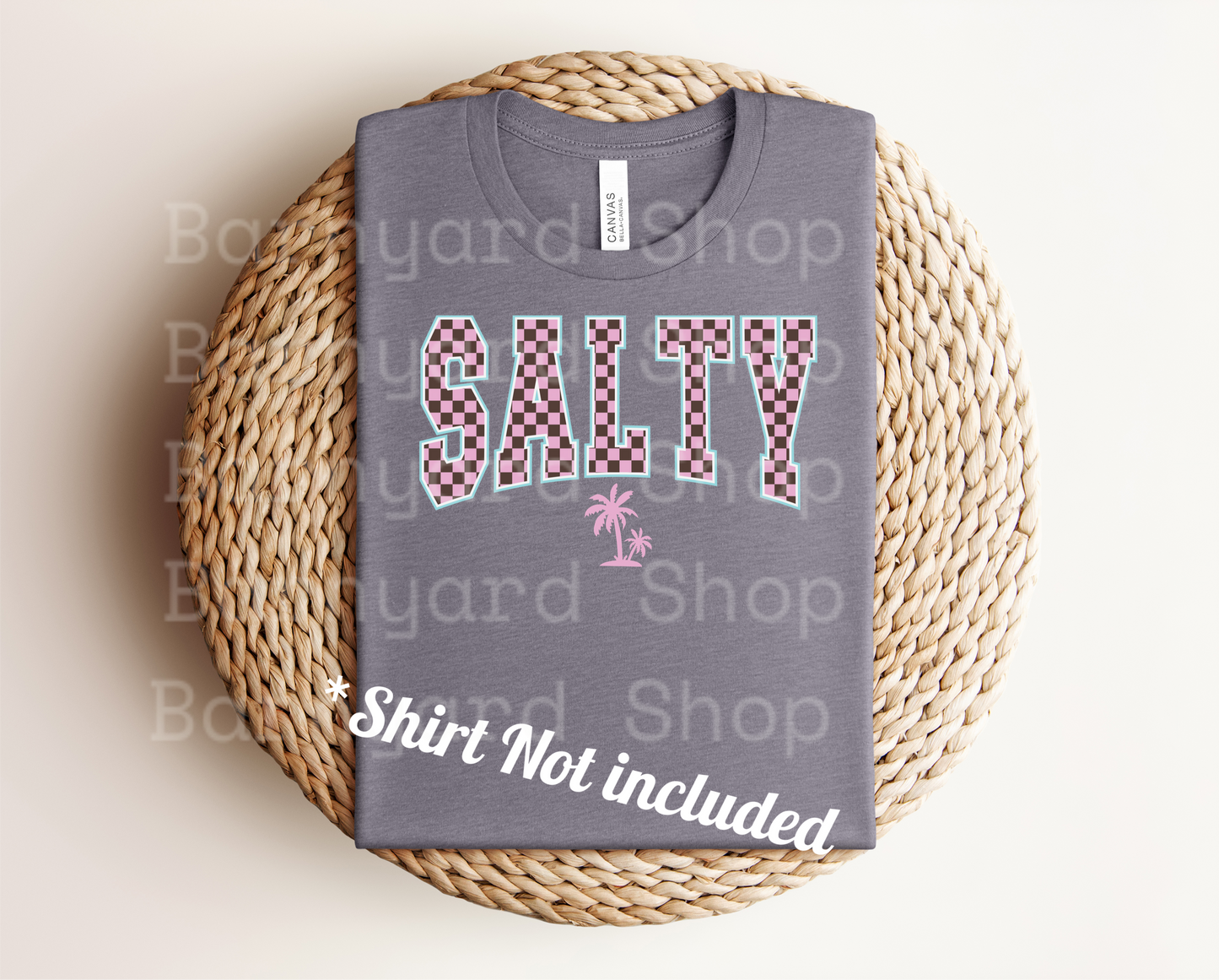 "Checkered Salty" DTF Transfer *SHIRT NOT INCLUDED*