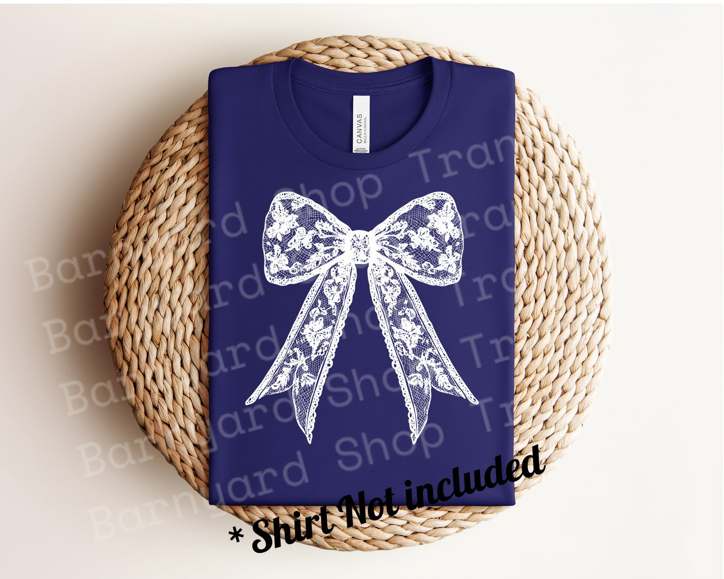 Lace Bow Dtf Transfer