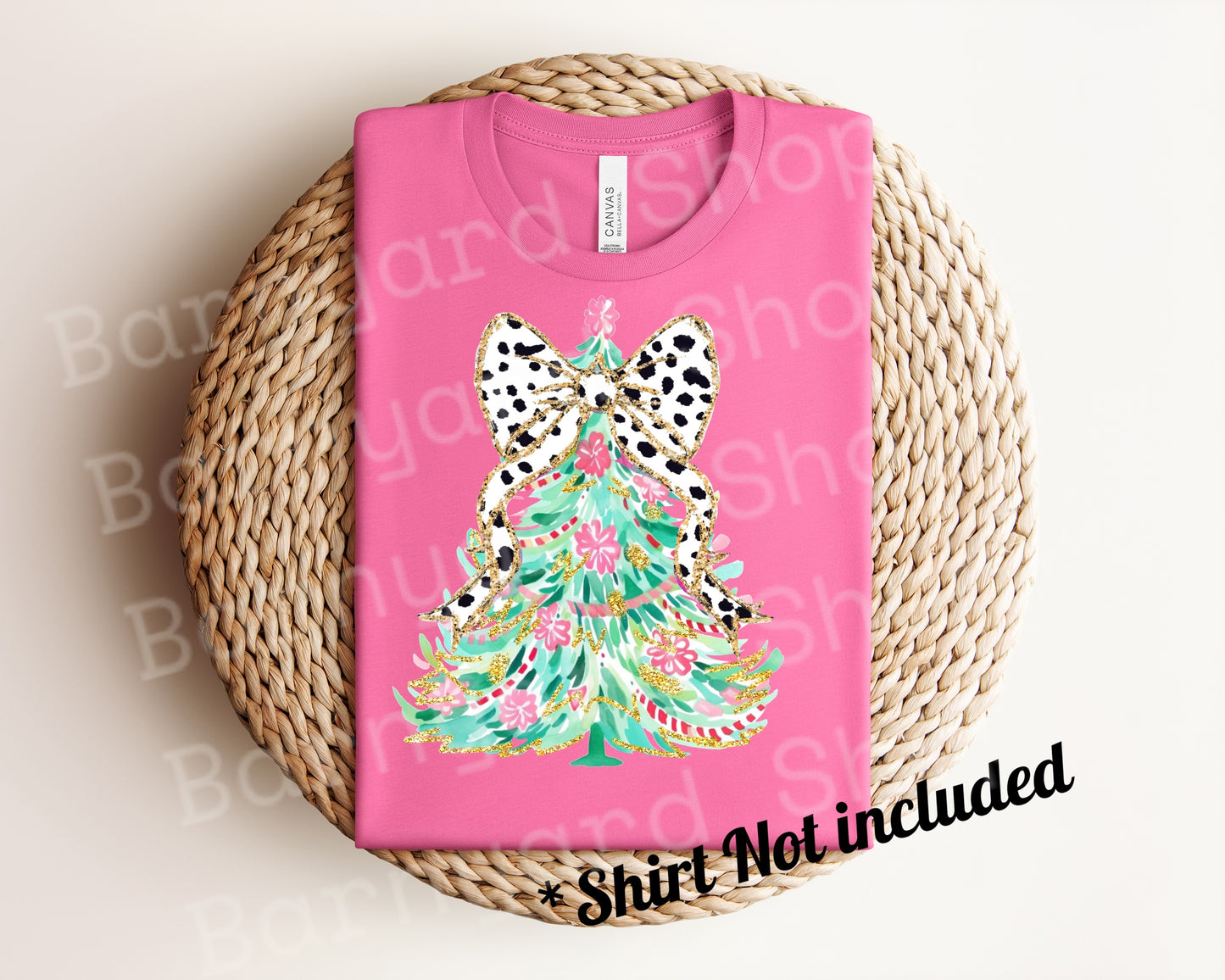 Coquette Colorful glitter Christmas Treehouse,
Dtf Transfer, SHIRT NOT INCLUDED*