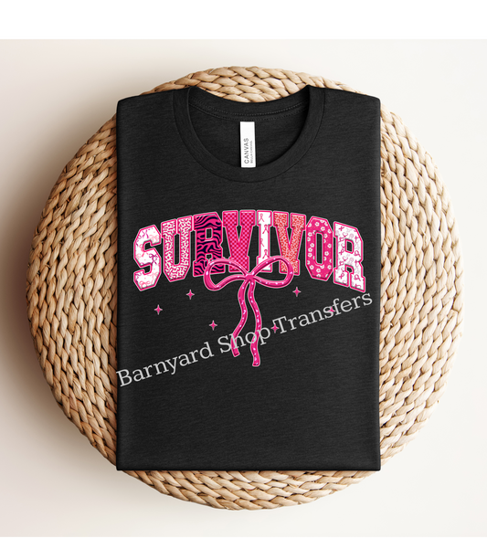 Survivor Breast Cancer Adult Dtf Transfer