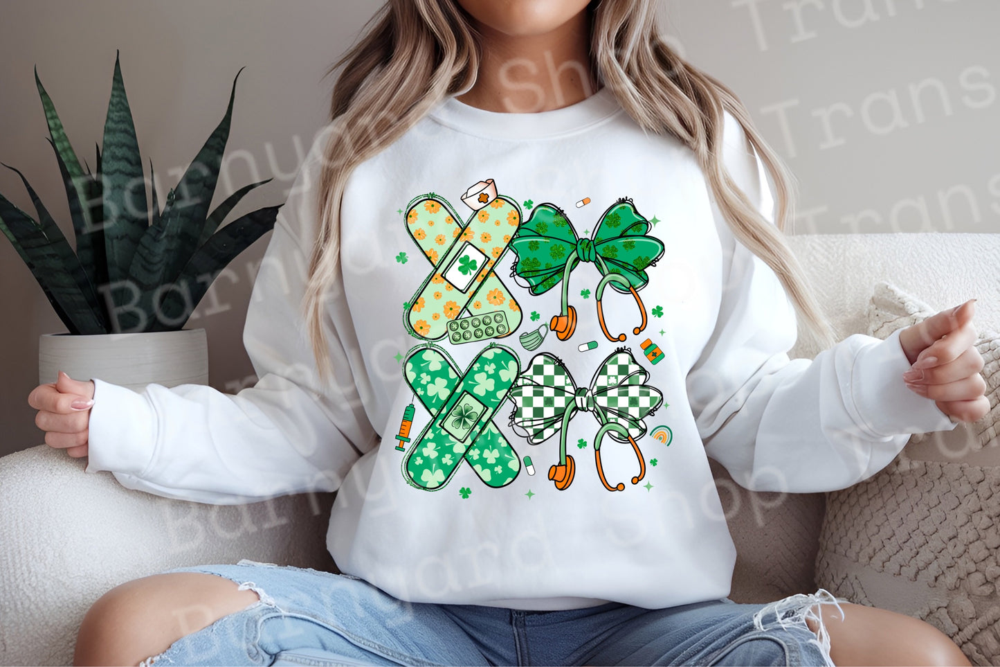 Nurse St Patricks Day Coquette Dtf Transfer