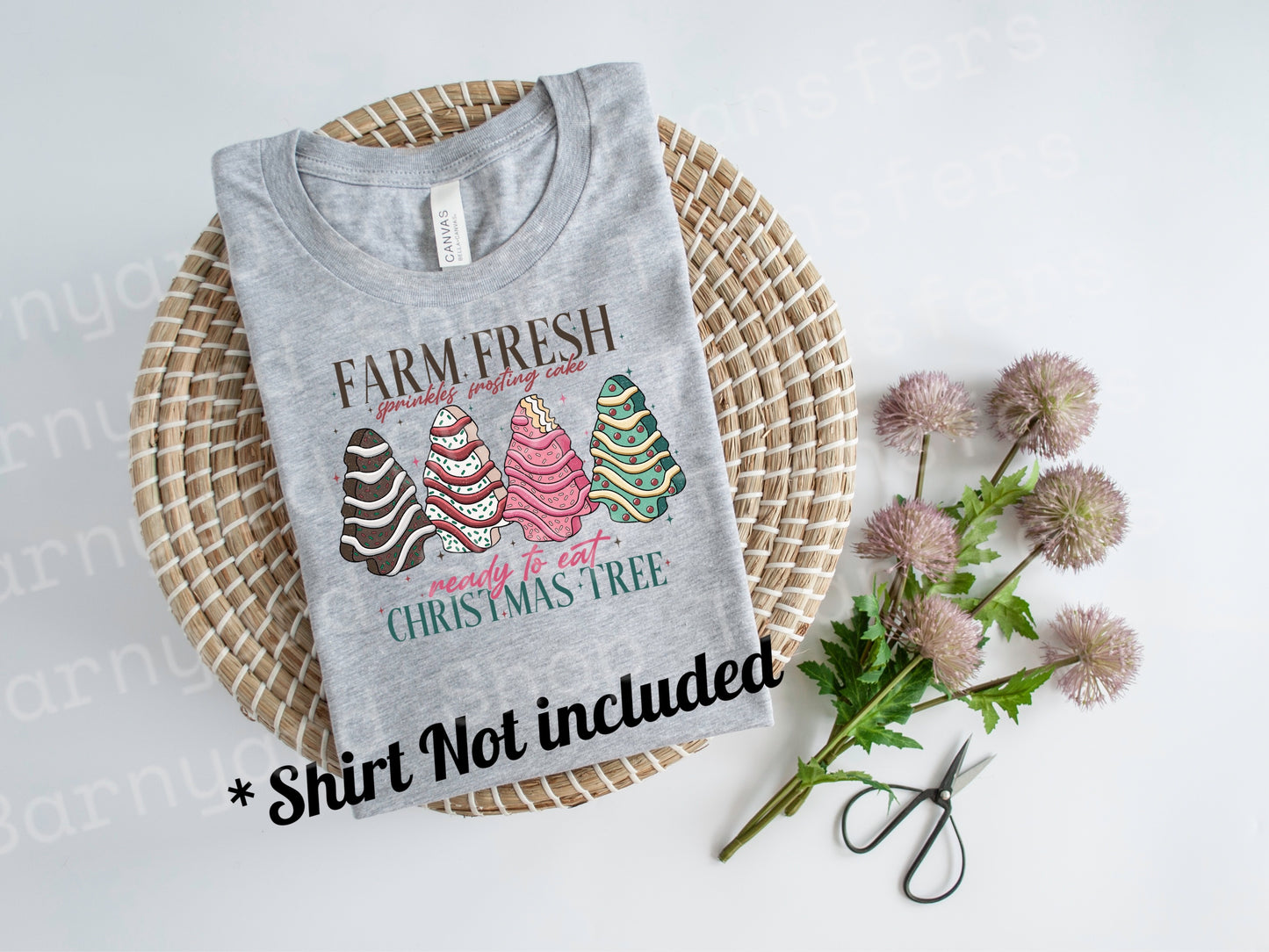Farm Fresh Christmas Trees, Dtf print , *shirt not included