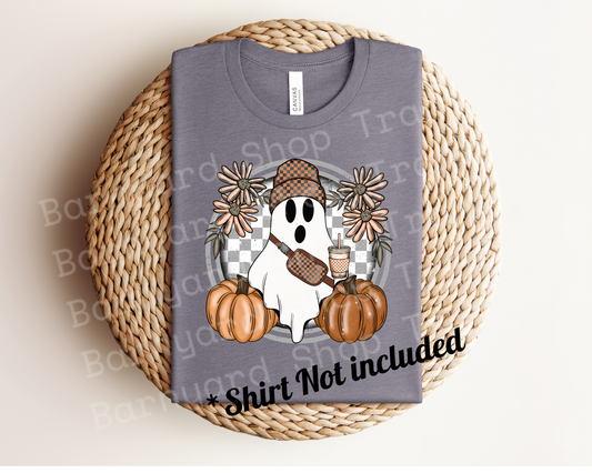 Bougee Ghost Coffee Halloween DTF Transfer