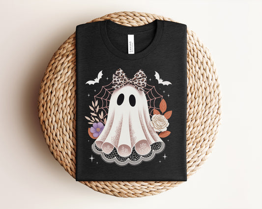 Ghost Lace Bow,Adult Dtf Transfer