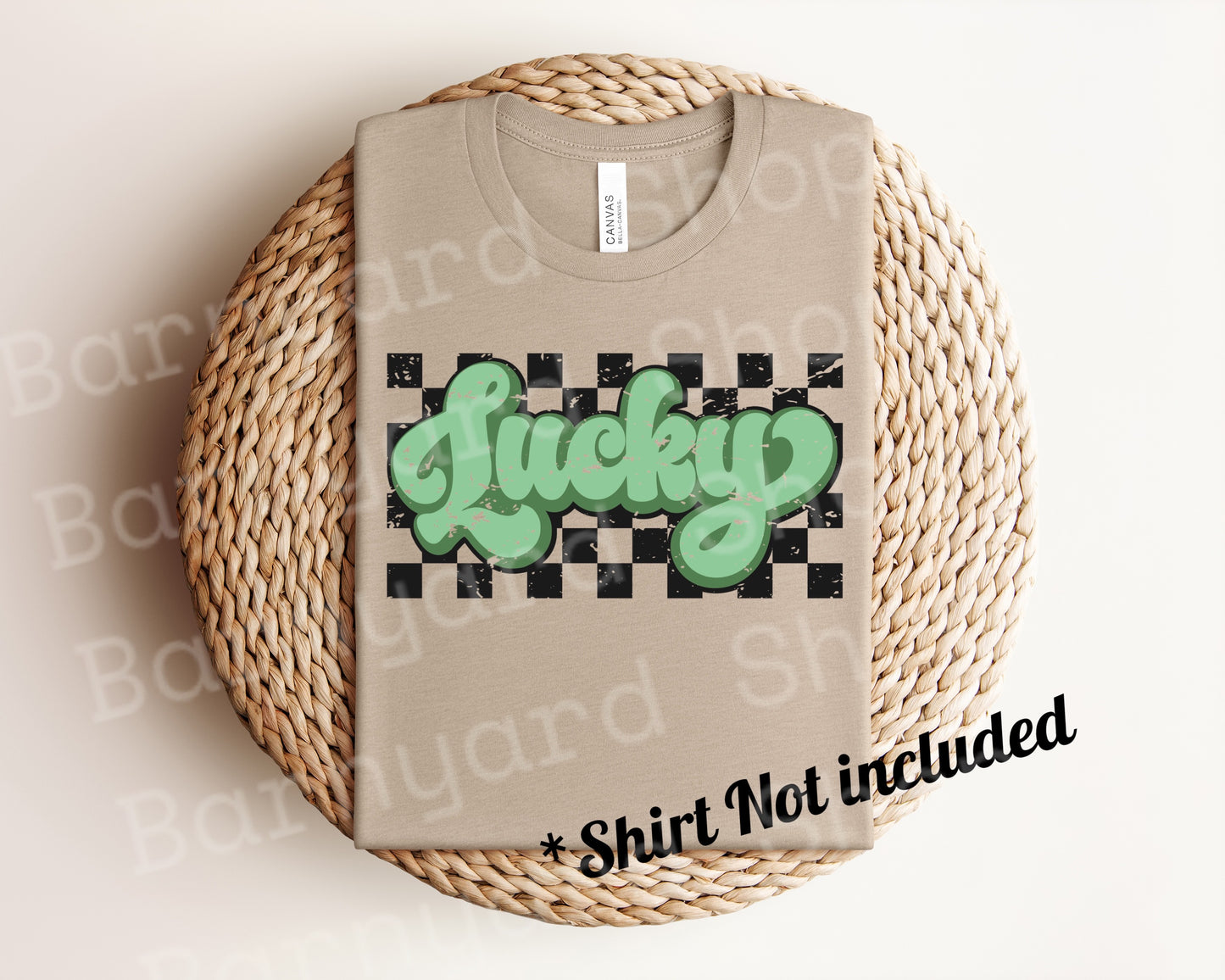 Checkered Lucky St Patricks Day Dtf Transfer