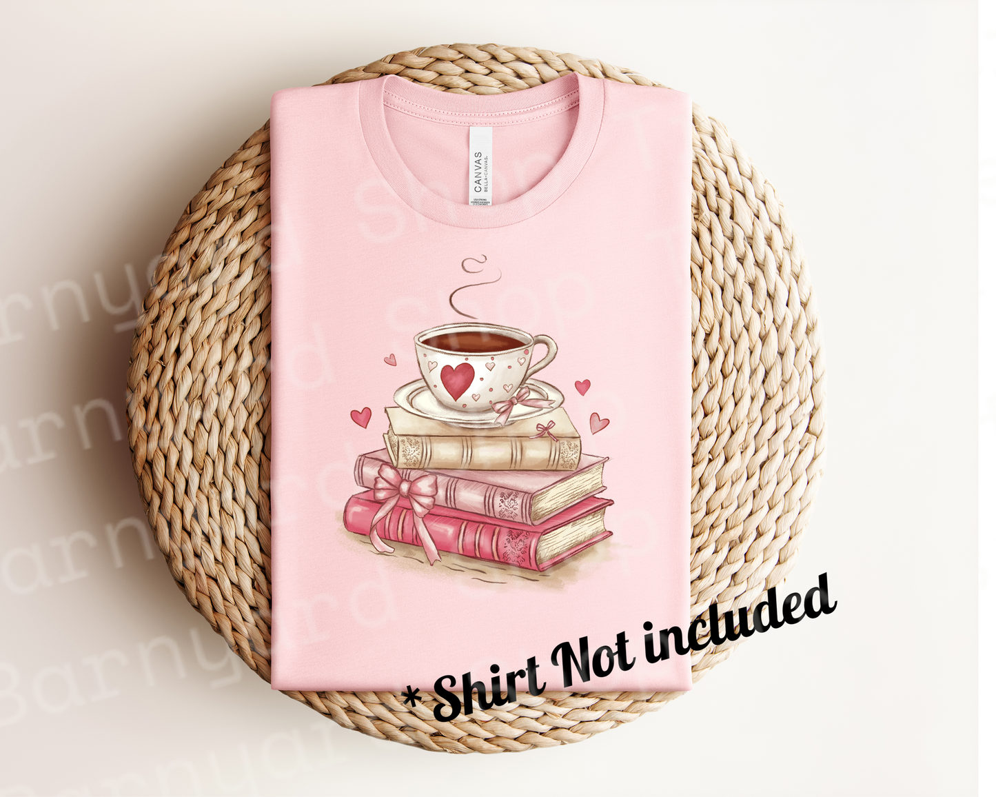 Valentines Book Coffee Dtf Transfer
