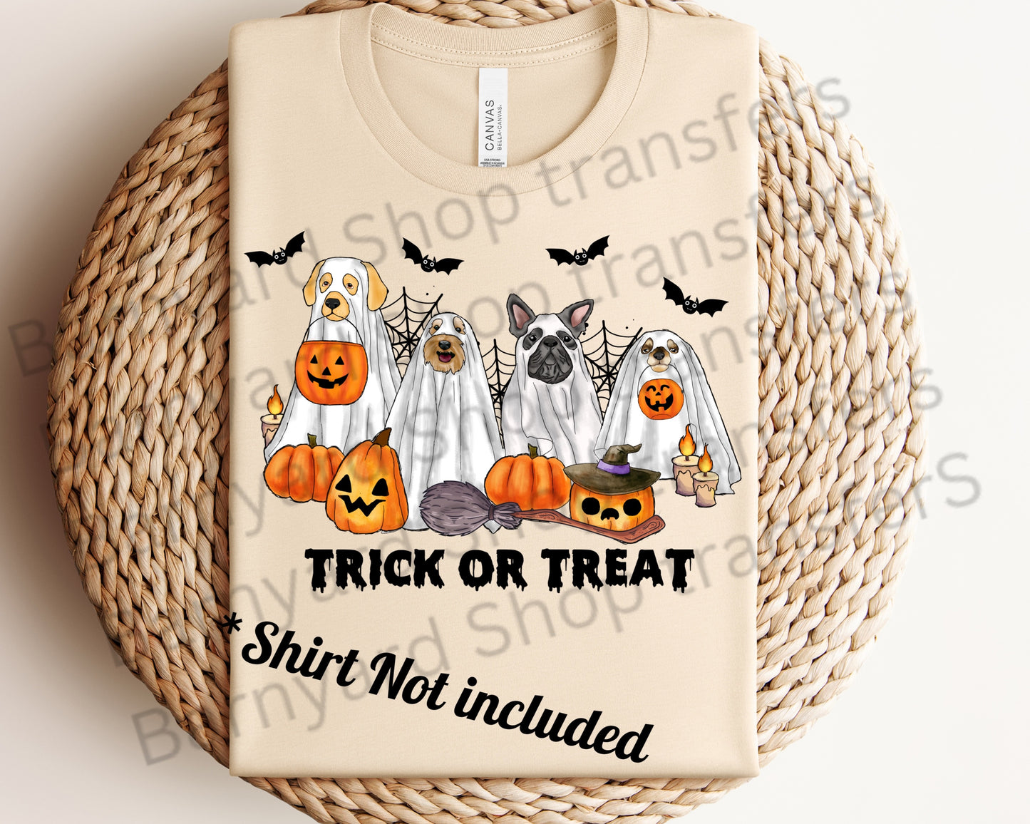 “Halloween  Dogs”DTF Transfer *SHIRT NOT INCLUDED*
