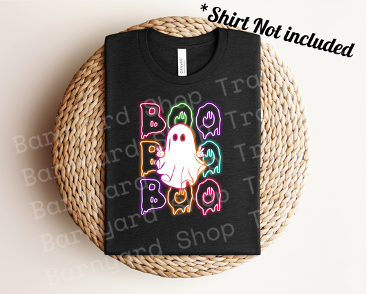DTF Transfer “Boo Halloween Ghost “SHIRT NOT INCLUDED*