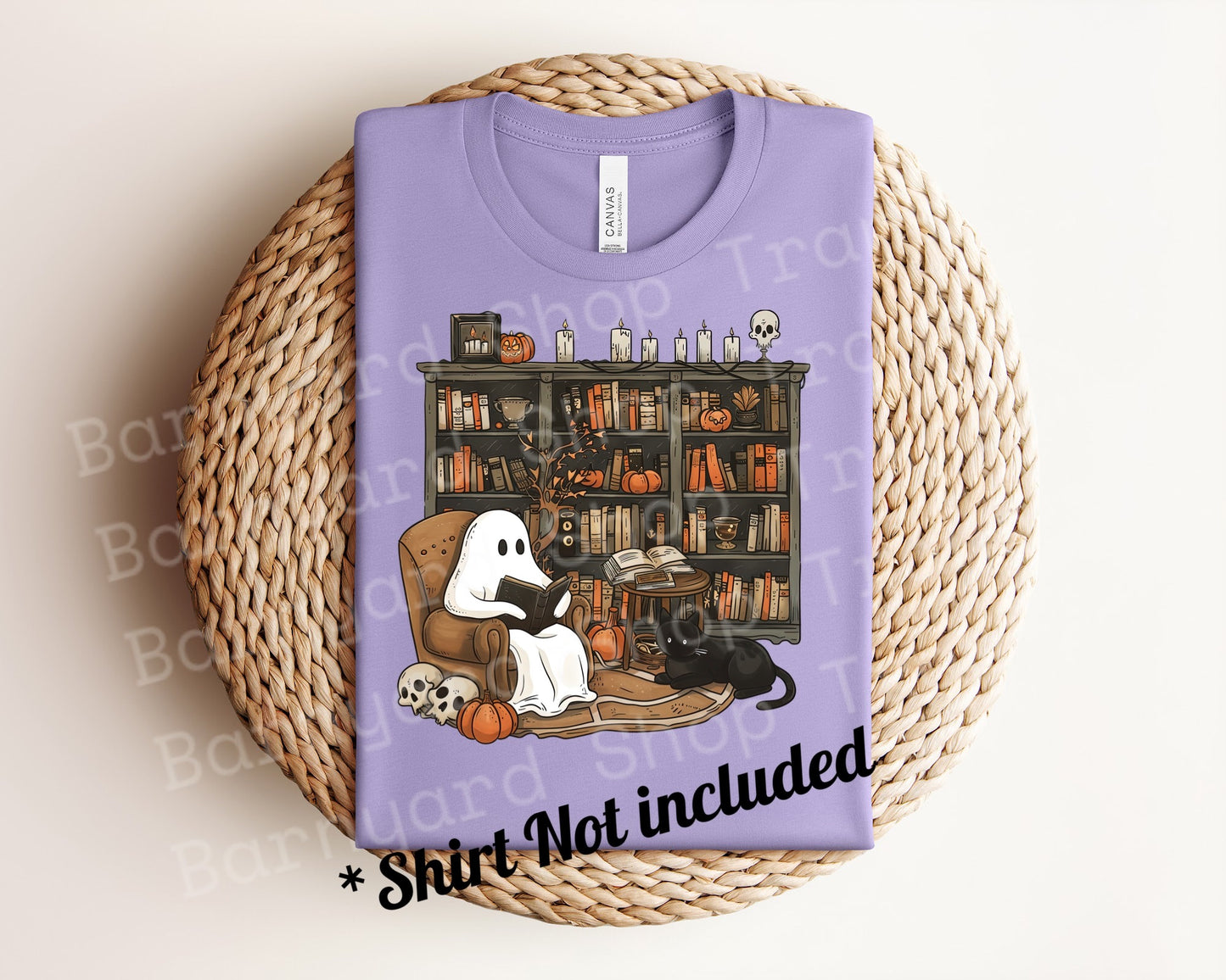 Halloween Library Ghost DTF Transfer *SHIRT NOT INCLUDED*
