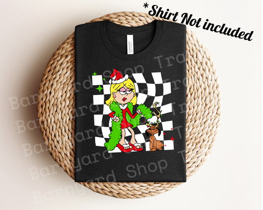 DTF Transfer “ Lizzie Christmas*SHIRT NOT INCLUDED*