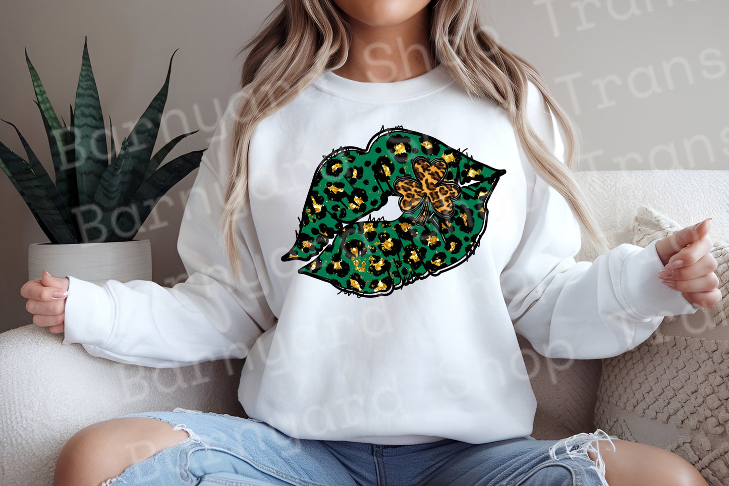 St Patricks Day Lips Dtf Transfer