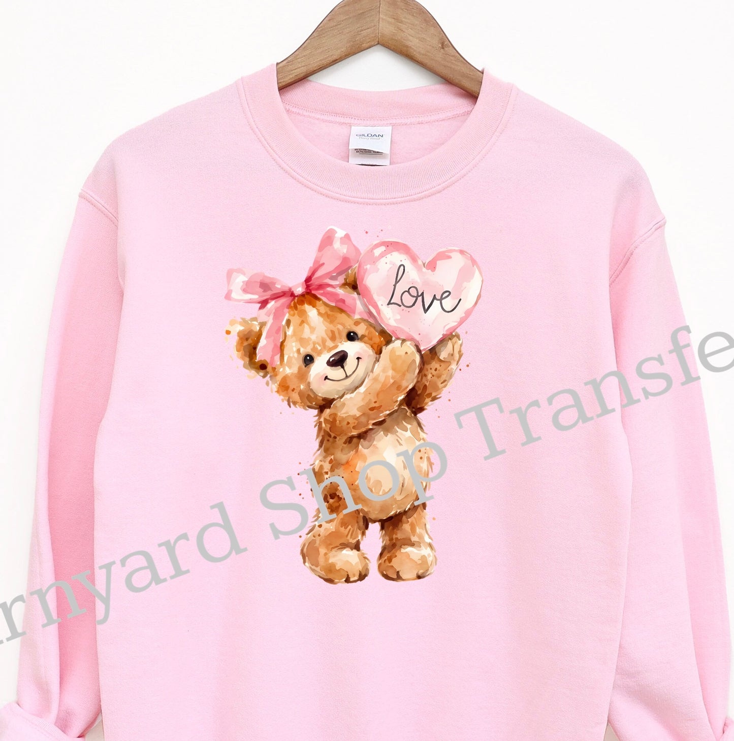 Love Bear Valentines Dtf Transfer only