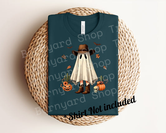 DTF Transfer “Country Pumpkin Ghost” SHIRT NOT INCLUDED*