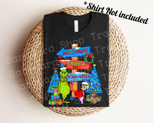Christmas Mt. Cumpit, DTF Print ,*shirt not included