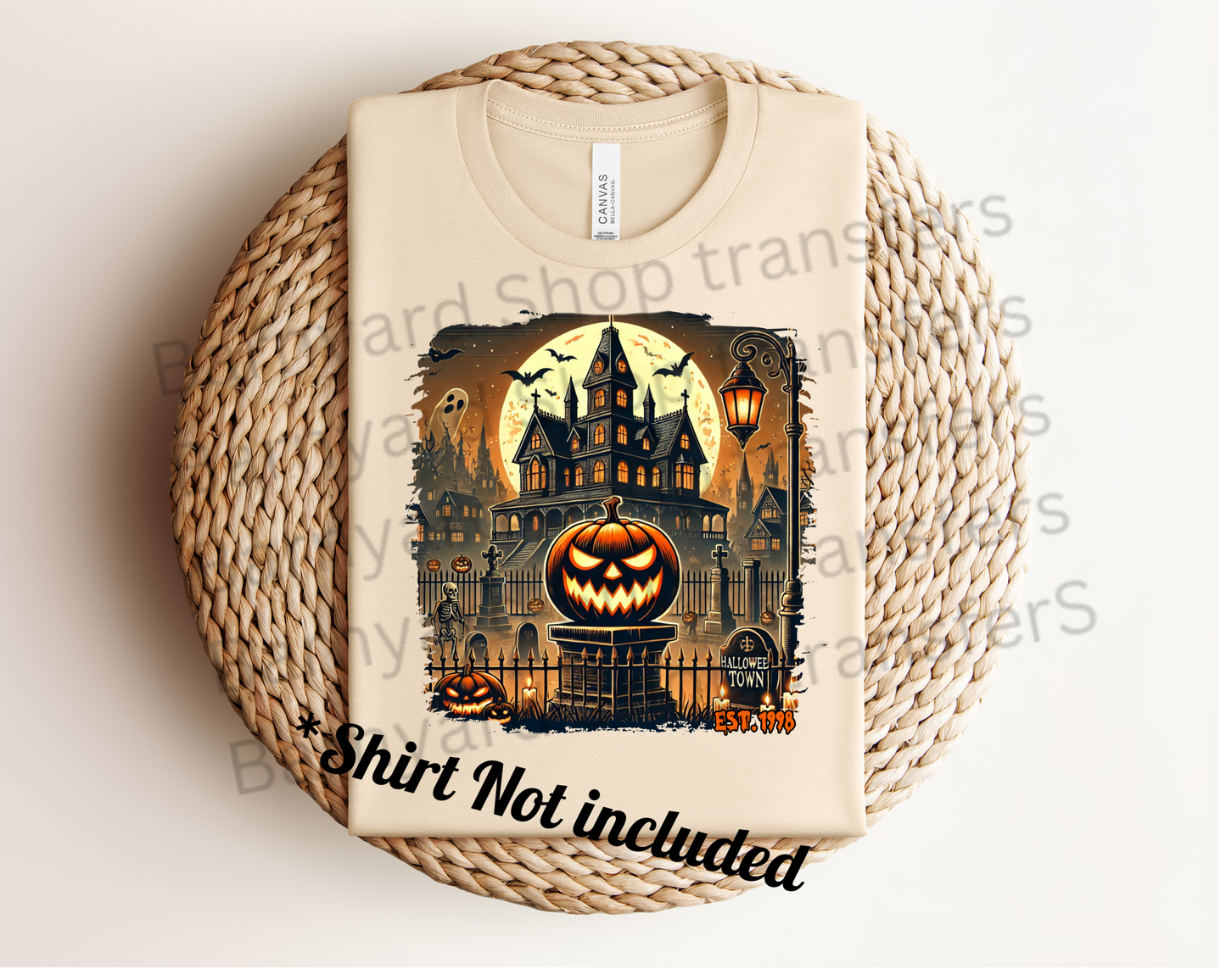 “Halloween Town”DTF Transfer *SHIRT NOT INCLUDED*