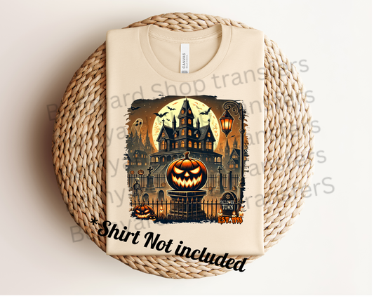 “Halloween Town”DTF Transfer *SHIRT NOT INCLUDED*