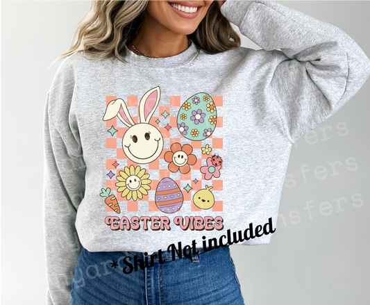 Retro Easter Vibes Dtf Transfer