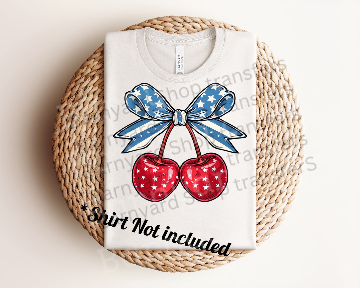 "Patriotic Cherries" DTF Transfer *SHIRT NOT INCLUDED*