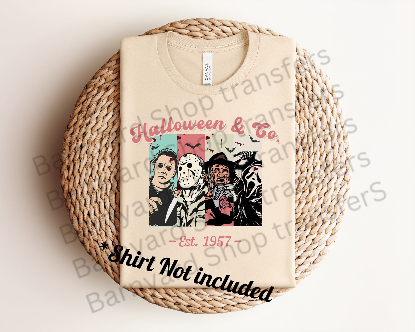 “Halloween Movies Characters”DTF Transfer *SHIRT NOT INCLUDED*