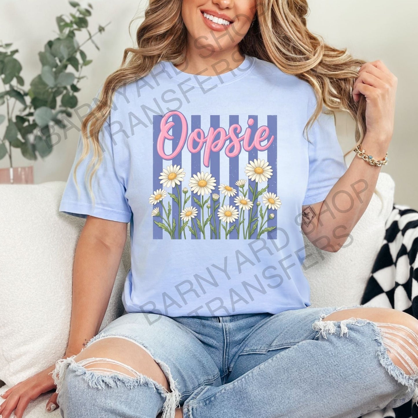 Oopsie Daisy, DTF Heat Transfers